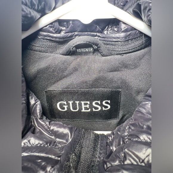 Guess Black & White Hooded Jacket | XS - Picture 3 of 11